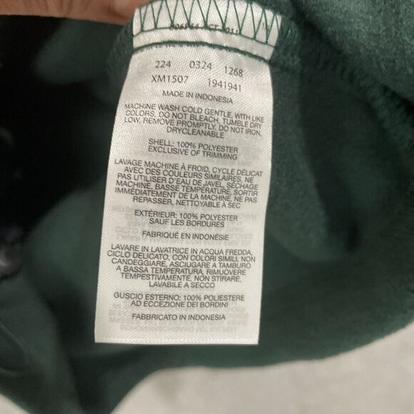 NEW Columbia Mens S Green Full-Zip Fleece Jacket Polyester Lightweight - Picture 5 of 7